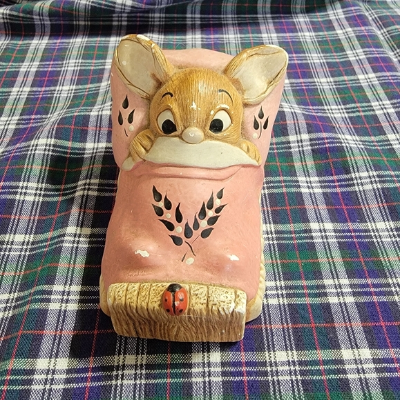 Pendelfin Other - Pendelfin Wakey Figurine - Vintage Pendelfin Figurine - Wakey with Pink Blanket